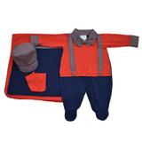 Saída Maternidade Gravatinha Balão Kids Vermelho - Tam P