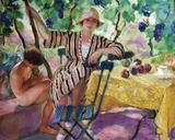 Saint Tropez - Henri Lebasque - Tela 50x62 Para Quadro - Santhatela