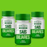 Sais Biliares 300 mg - 60 cápsulas (KIT com 03 potes) - Farmácia eficácia