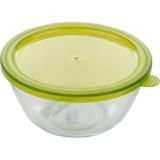 Saladeira de Vidro com Tampa Redonda 1.6L Casa do Chef Verde