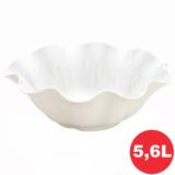 Saladeira Melamina Flower Branco Haus 39x39x13,5cm 5,6L Dt0060-1