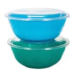 Saladeira plástica com tampa transparente 3lt -ercaplast