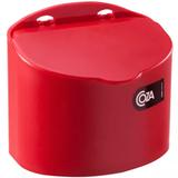 Saleiro Plástico Com Tampa Cozinha 500G Coza Cozinha Parede Vermelho