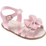 Sandália para Bebês - Feminina - Rosa com Lacinho - Pimpolho