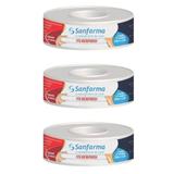 Sanfarma Hipoalergênica Fita Microporosa 12x4,5 (Kit C/03)