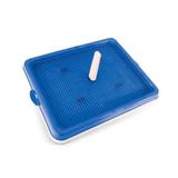 Sanitário Canino Tapete Higiênico Lavável Com travas Pet Injet Azul