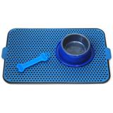 Sanitário Higiênico + Comedouro + Ossinho Azul Petinjet - Pet injet