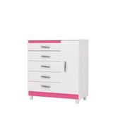 Sapateira com Porta Line 2017 Branco/Rosa Flex - Vila Rica
