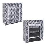 Sapateira Vertical Organizador Com 4 Prateleiras Cinza Decorada - Arthouse