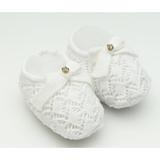Sapatinho Feminino Laço Com Strass Branco - Mini mix