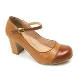 Sapato Estilo Boneca Gasparini Chocolate/Whisky - Gassparini
