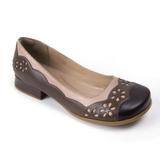Sapato Feminino Estilo Boneca Café/Tabaco/Pele - Gassparini