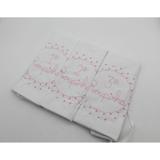 Saquinho Maternidade 3 Und Branco e Rosa - Dom Baby Ref 801