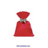 Saquinho Plástico Vermelho para Presente 15x20cm Biju Nova com 5 unidades