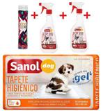 Seca Xixi + 2 Educadores Sanitário Canino + Tapete Higiênico - Sanol