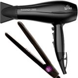 Secador De Cabelo Gama Italy 2300 Ion Pro Quente Frio Preto + Chapinha Cerâmica 210c - Ga.ma italy