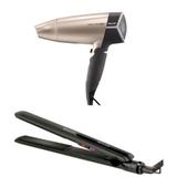 Secador de Cabelo Mallory Travel 1500W + Chapa Prancha Alisadora Mallory Slimllok Bivolt