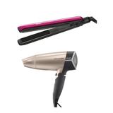 Secador de Cabelo Mallory Travel 1500W + Chapinha de Cabelo Liss Bivolt Arno 230C - Mallory e arno