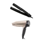 Secador de Cabelo Mallory Travel Dobrável 1500W + Prancha Chapa Alisadora Eleganza - Mallory e gama