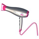 Secador de Cabelos GA.MA Italy Lumina Nano Tourmaline com Emissão de Íons Motor AC Profissional CinzaPink 2200W 220V