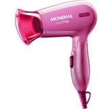 Secador de Cabelos Mondial SC-14 Fashion Pink, 2 Vel, 1200W, Rosa - Bivolt