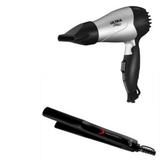 Secador Mondial Bolsa Ultra SC15 Dobrável + Chapa Prancha Alisadora Gama Italy Eleganza Plus APP2205 Bivolt - Mondial e gama