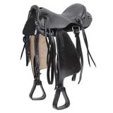 Sela para Cavalo Preta Australiana Tradicional Assento 15'' Bronc-Steel 24087