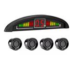 Sensor De Estacionamento 4 Pontos Preto Com Display Led - Importway