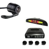 Sensor de estacionamento Câmera Ré 4 Pinos Sonoro Display - Uberparts