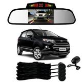 Sensor De Ré + Espelho Camera Ré Ford Ecosport Preto - Overvision