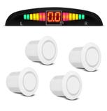 Sensor Estacionamento Ré 4 Sensores Display Led e Sinal Sonoro - Branco - Cinoy