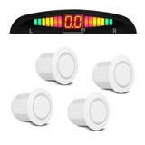 Sensor Estacionamento Ré 4 Sensores Display Led E Sinal Sonoro - Branco - Morgadosp