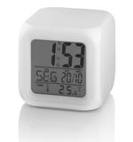 Sensor Temperatura Do Ambiente Relogio Luz Emergência Alarme Calendario - Multilaser