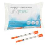 Seringa 0,5ml ag 8mm 10 unid uniqmed