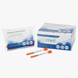 Seringa para insulina 0,5 ml 6x0,25mm 100un uniqmed