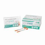 Seringa para insulina 1,0 ml 6x0,25mm 100un uniqmed