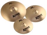 Set de Pratos 3 Unidades Krest Séries R - Ride 20/Crash 16/Hi-Hat 14 + 1 Bag de Transporte