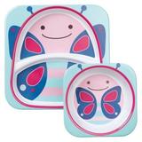Set de Pratos Skip Hop Linha Zoo Borboleta Blossom Butterfly