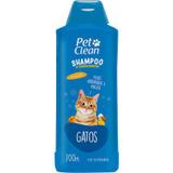 Shampoo E Condicionador Para Gatos 700ml Pelos Hidratados E Macios Pet Clean