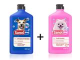 Shampoo Para Cachoro Anti Pulga + Condicionador Revitalizante Sanol Dog