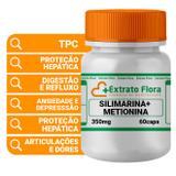 Silimarina 300mg + Metionina 50mg 60 Cápsulas - Extrato flora