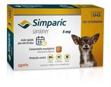 Simparic 5mg 3 Comprimidos Cães Entre 1,3-2,5kg Zoetis
