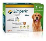 Simparic 80 Mg Caes 20 A 40 Kg - 3 Comp Zoetis Antipulgas