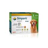 Simparic Antipulgas E Carrapatos Cães 20 A 40kg C/3 Compr. - Zoetis