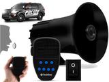 Sirene Automotiva 7 Tons Microfone Rontan Policia Bombeiro - Techone