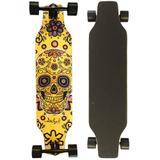 Skate Longboard Montado Completo  Allyb - Skull Mexican