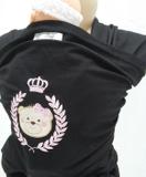 Sling Bordado Tema Ursinha Cor Preto - Mamãe e bebê