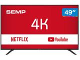 Smart TV 4K LED 49” Semp SK6000 Wi-Fi - Conversor Digital 3 HDMI USB