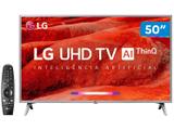 Smart TV 4K LED 50” LG 50UM7500 Wi-Fi - Inteligência Artificial Controle Smart Magic