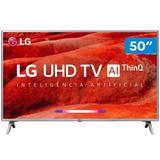 Smart TV 4K LED 50” LG Wi-Fi HDR, Inteligência Artificial, Conversor Digital, 4 HDMI - 50UM7510PSB - LG Eletronics